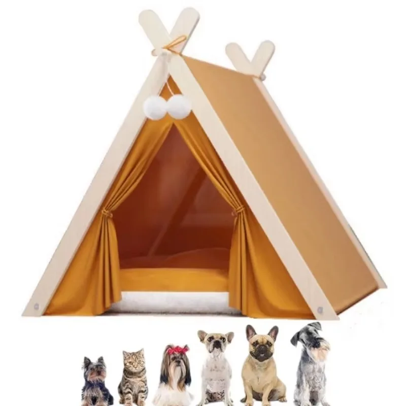كلب سرير خيمة نمط مريح مساحة كبيرة دافئة النوم العميق بيت الكلب مناسبة للكلاب الصغيرة والقطط الكلب الملحقات