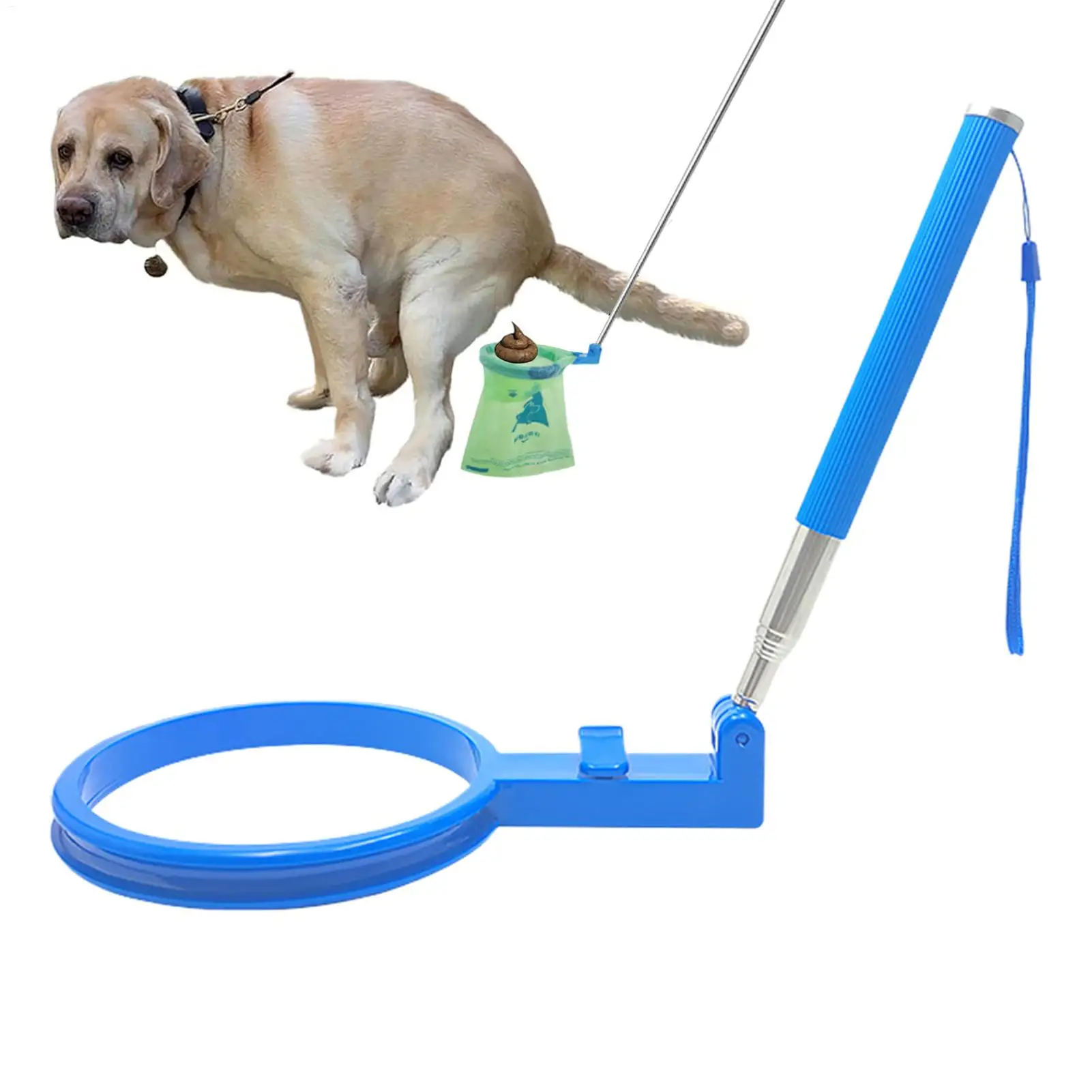 Dog Long Handle Poop Scooper Foldable Dog Scoope Waste Picker Multifunctional Dog Poop Catcher Waste Cleaning Shovel Tools