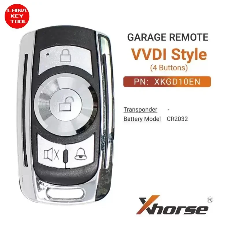 1PCS Xhorse VVDI Garage Remote Key 4 Buttons XKGD10EN