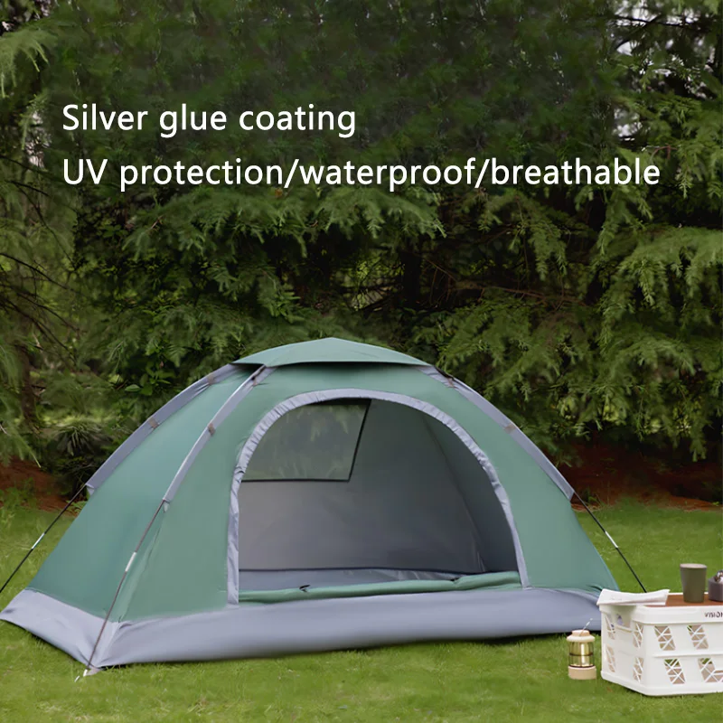 

Утолщенная палатка для кемпинга, 4 сезона, туристические палатки для 1-2 человек, легкий двухслойный, 1000 мм, водонепроницаемый, для пешего туризма, пляжа