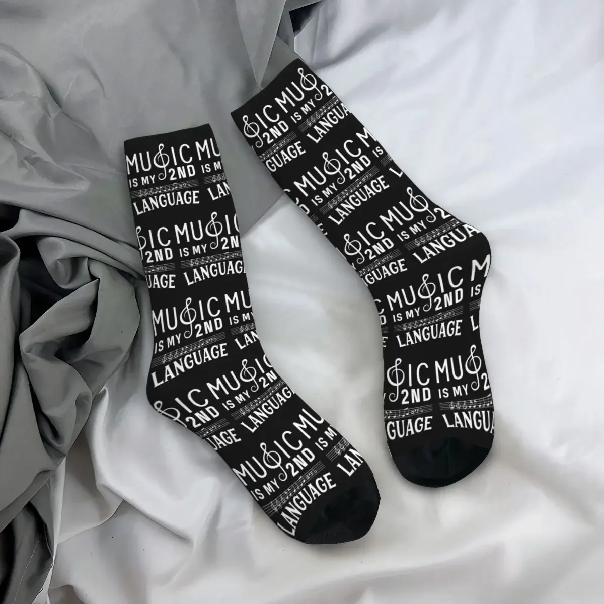 Funny Band Music Teacher Apparel Socks Harajuku Super Soft Stockings All Season Long Socks Accessories for Man's Woman's Gifts