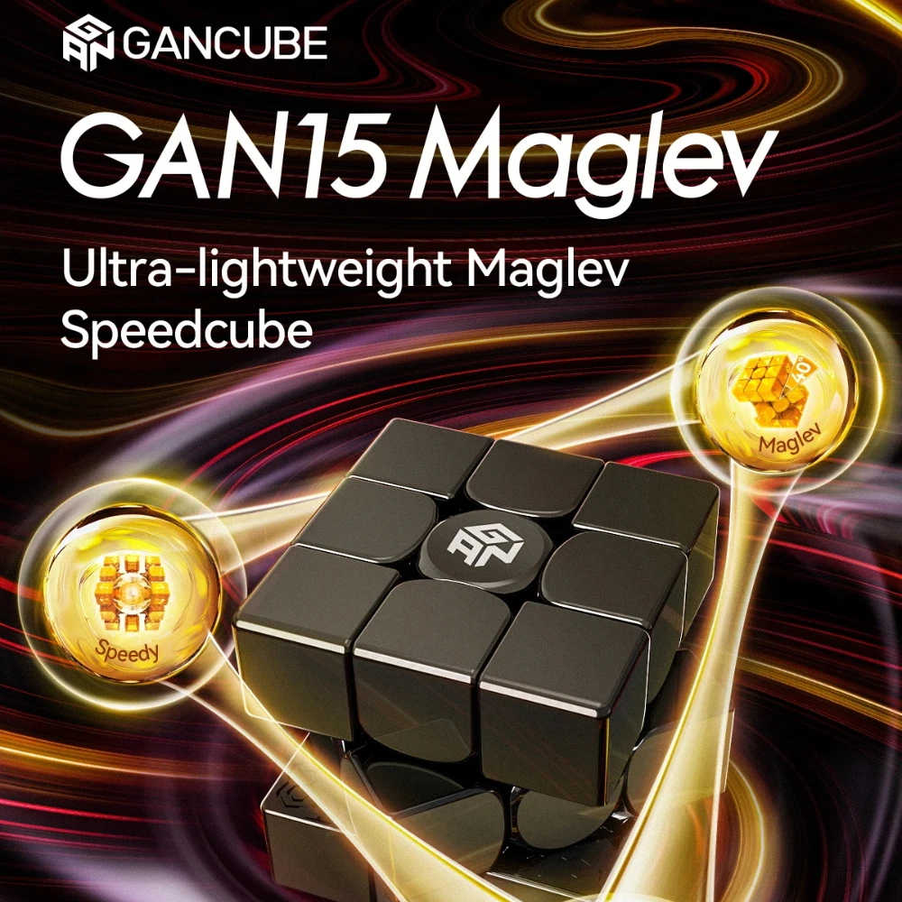 

New Gan 15 Maglev UV Magnetic Magic 3x3 Speed Cube Stickerless Professional GAN 15M Cubo Magico Puzzle for Children Kids Gift