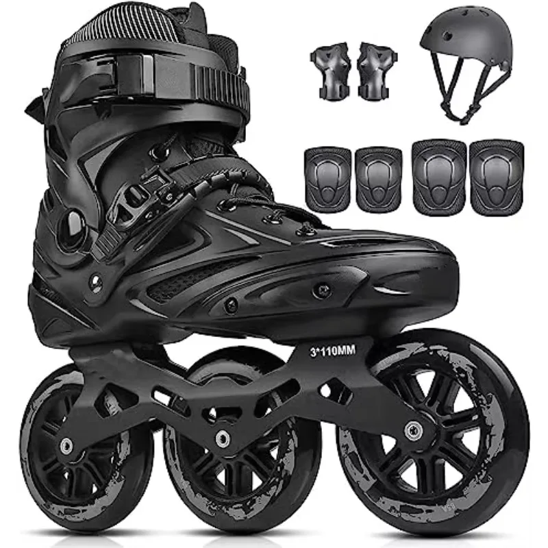2026  Hot Factory Wholesale Custom Three wheels flashing Inline Roller skates aluminium alloy frame Professional Adjustable Skat
