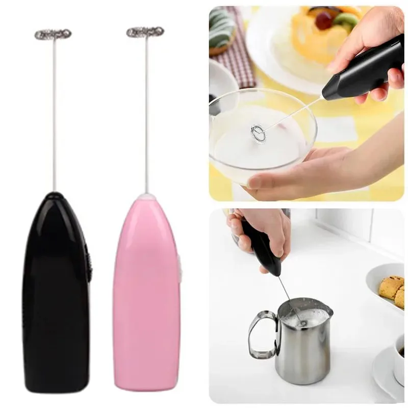 

Milk Frother Egg Beater Handheld Cappuccino Maker Coffee Foamer Chocolate Stirrer Mini Portable Food Blender Kitchen Whisk Tool