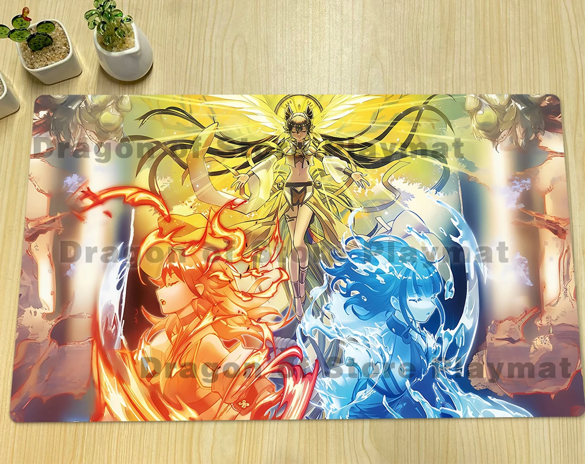 

YuGiOh Mikanko Kagura Playmat TCG CCG Коврик Ohime The Manifested Mikanko Настольная игра Коллекционный коврик для карточных игр Резиновый коврик для мыши и сумка
