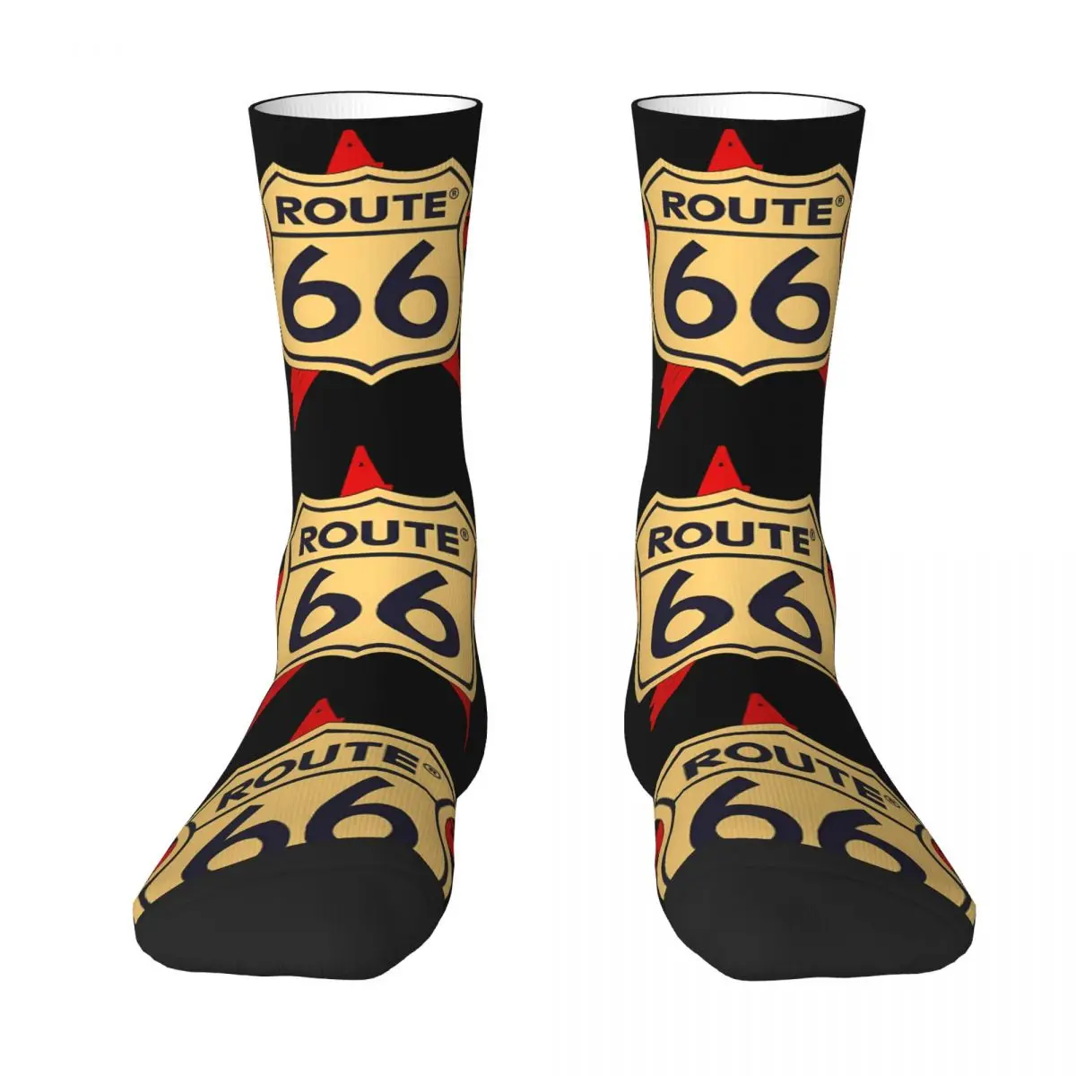 Historic Route 66 Unisex Winter Socks Windproof Happy Socks street style Crazy Sock