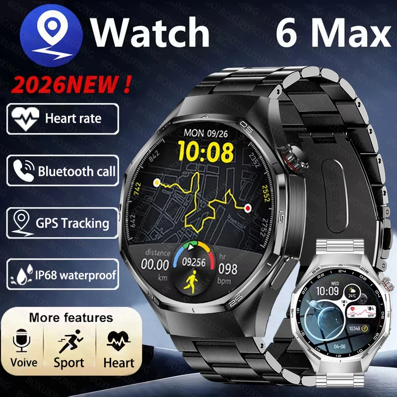 

Глобальная версия умных часов Watch 6 Pro с GPS-трекингом, измерением частоты сердечных сокращений, уровня кислорода в крови, AMOLED-дисплеем, Bluetooth-звонками, спортивными функциями и водонепроницаемостью IP68.