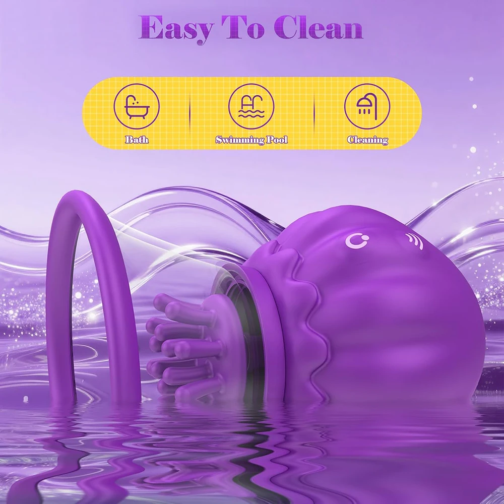 10 Rotations Nipple Toy Vibrator Jellyfish Suction Cup Powerful Sucking Function Detachable Nipple Vibrator Clitoris Stimulator - view 5