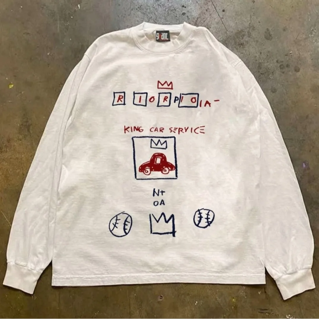 

Mens T Shirts Y2k Clothes 260g Heavyweight Oversized Long Sleeve Summer Teenager Trendy Loose Fit Street Fashion Unique Top