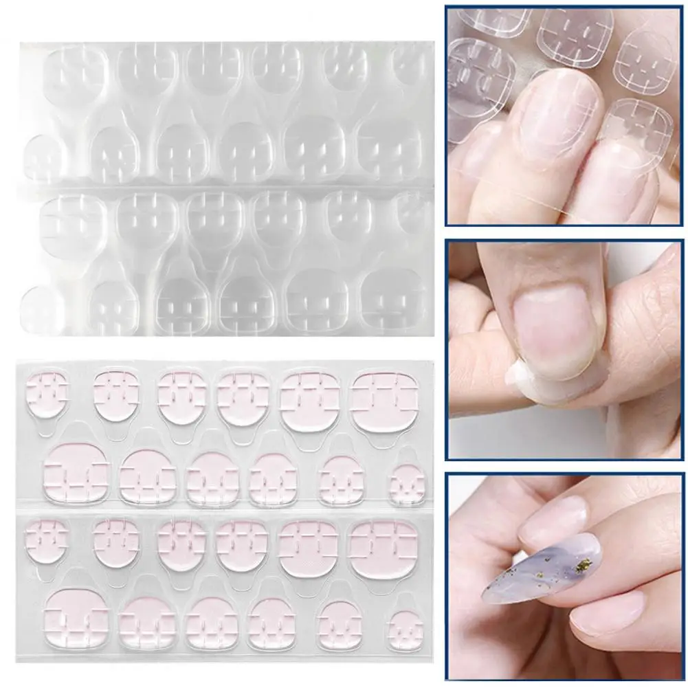 Nail Art Glue Convenient Removable Double-Sided Nail Tips Sticky Tabs Eco-friendly Portable Fake Nails Glue Nail Supplies