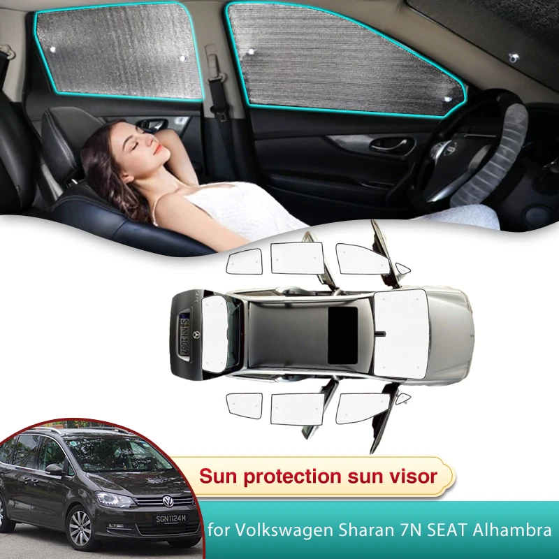 

Car Sun Shade for Volkswagen VW Sharan 7N SEAT Alhambra 2010 2011 2012 2013 2014 2015 2016 2017 2018 2019 2020 2021 2022 Anti-UV