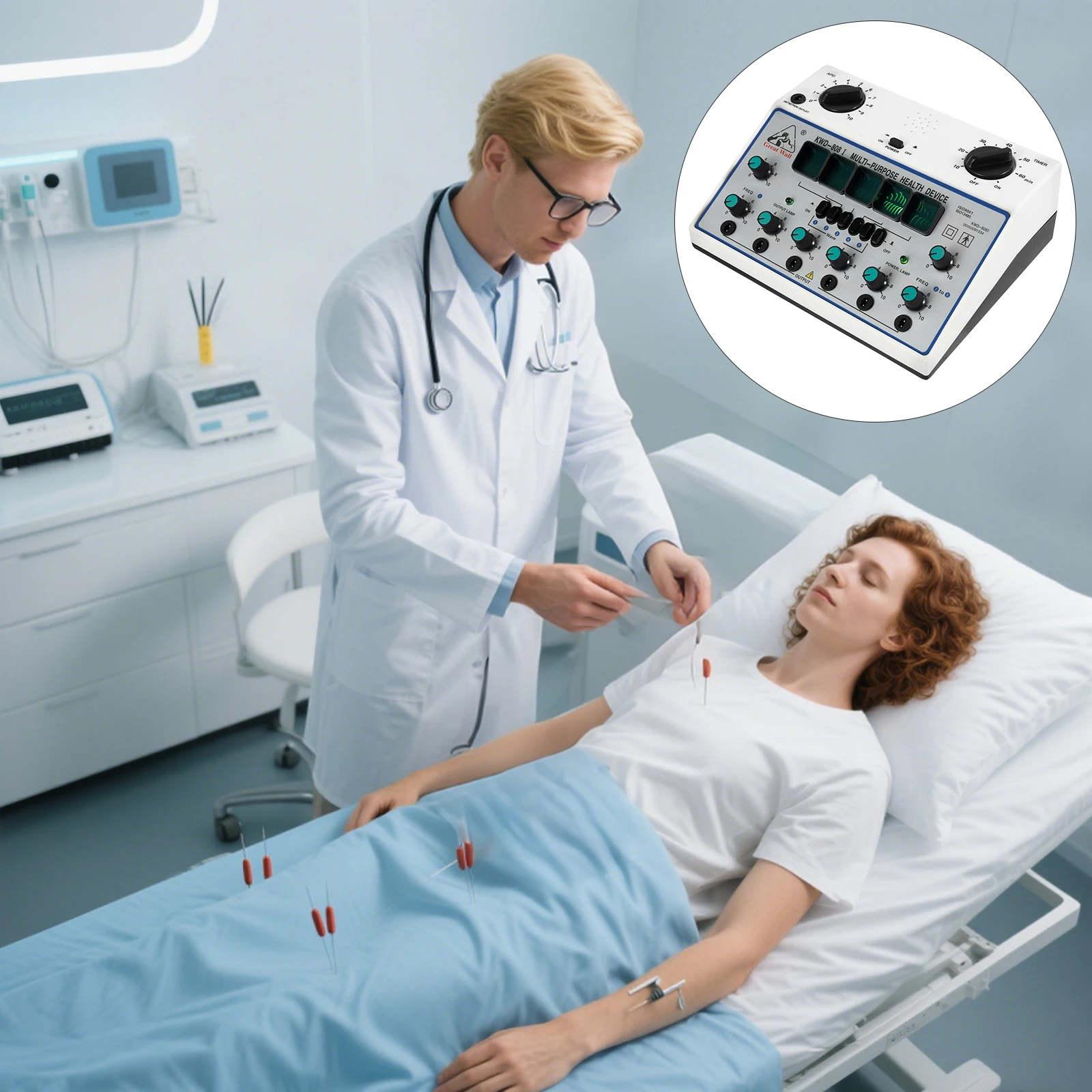 جهاز علاج احترافي لتخفيف آلام العضلات من TENS EMS، مدلك الوخز بالإبر الكهربائي المحمول مع وسادات كهربائية للاستخدام المنزلي