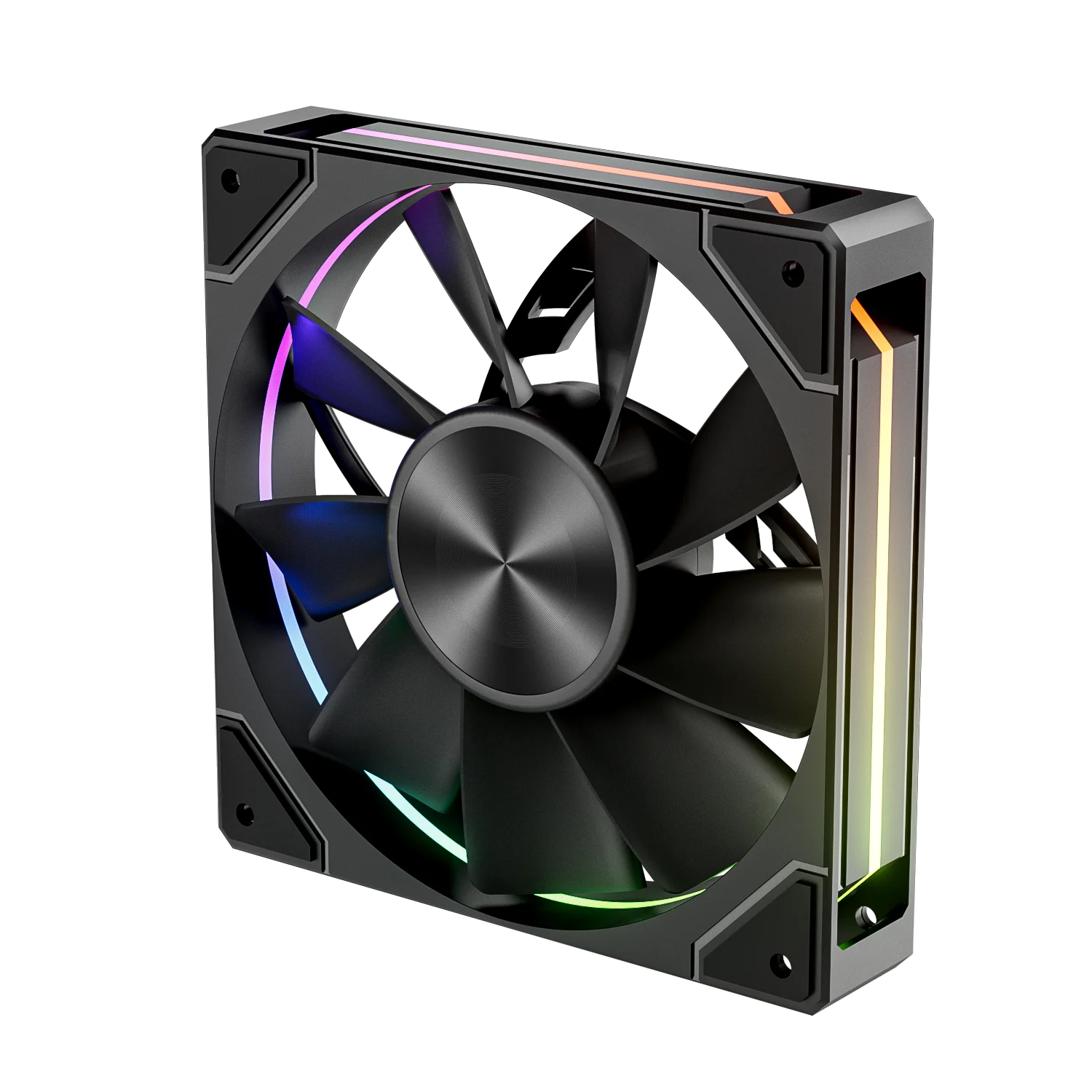 Power Train X-GAMERX A12 ARGB CPU Case Fan 120mm 5V 3PIN Motherboard Lighting Sync 4PIN PWM 800-1800RPM 71.66CFM Case Cooler Fan
