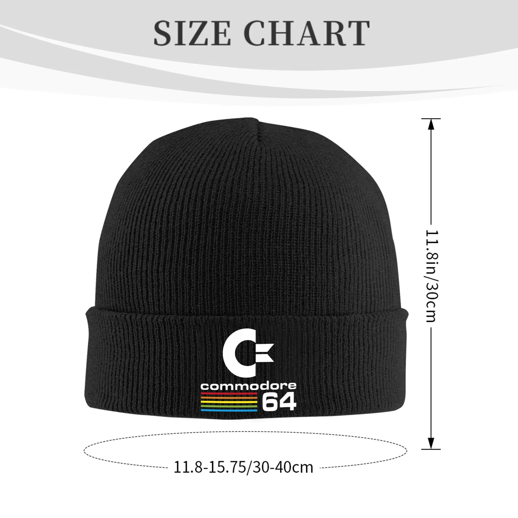 Commodore C64 Game Skullies Beanies Caps For Men Women Unisex Streetwear Winter Warm Knit Hat Adult Computer Geek Bonnet Hats