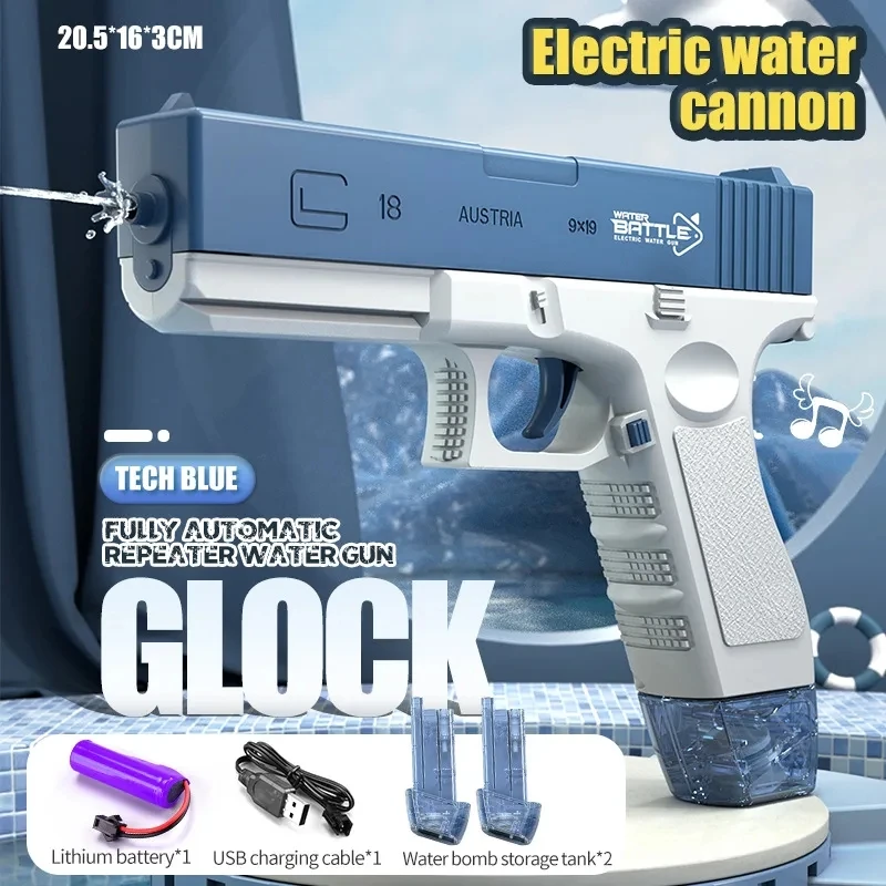 Electric Water Gun Gel Blasters Gun Toys for Summer Pool Toys for Kids Parent-child Water Fights