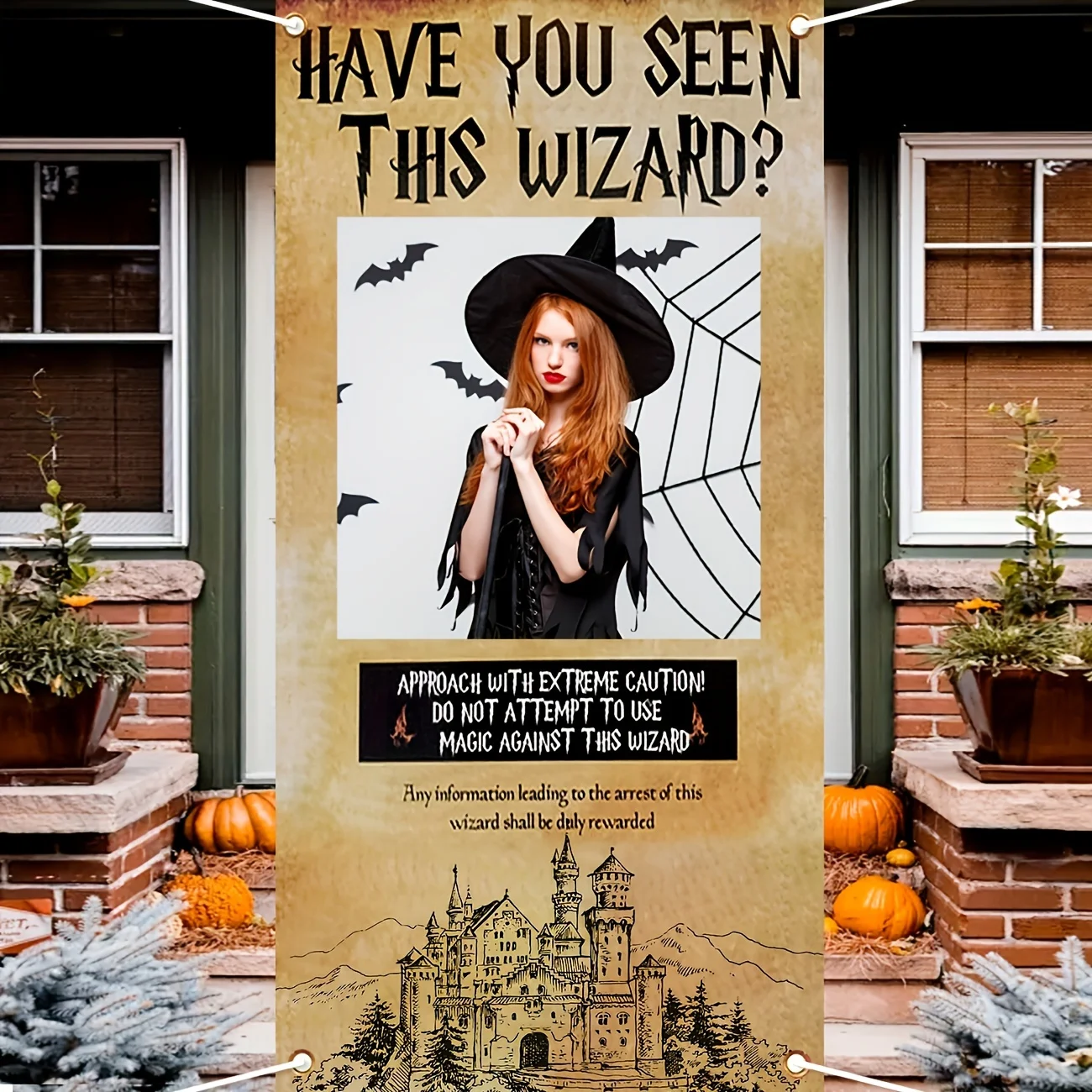 Have You Seen This Wizard Banner Wizard Theme Party Decorations Magical Wizard Party Backdrop Vintage Castle Decor for Welcome