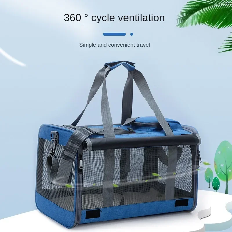 

A Pet bag Go out portable cross-body cat bag mesh breathable foldable large capacity pet nest