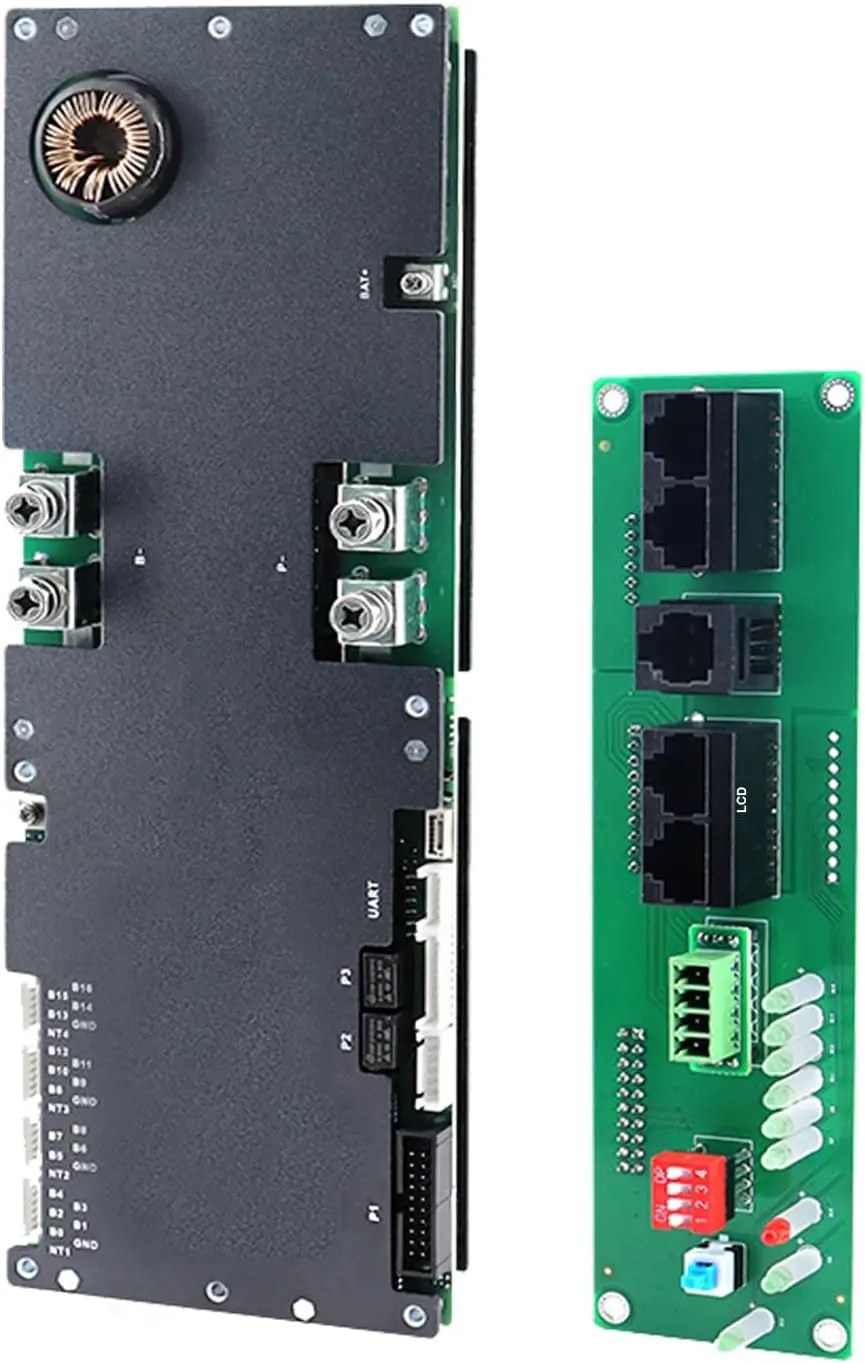 

Inverter BMS 8S-16S 24V-48V 100A V19 with Bluetooth, UART, RS485, CAN, 1A Active Balance for Solar Storage