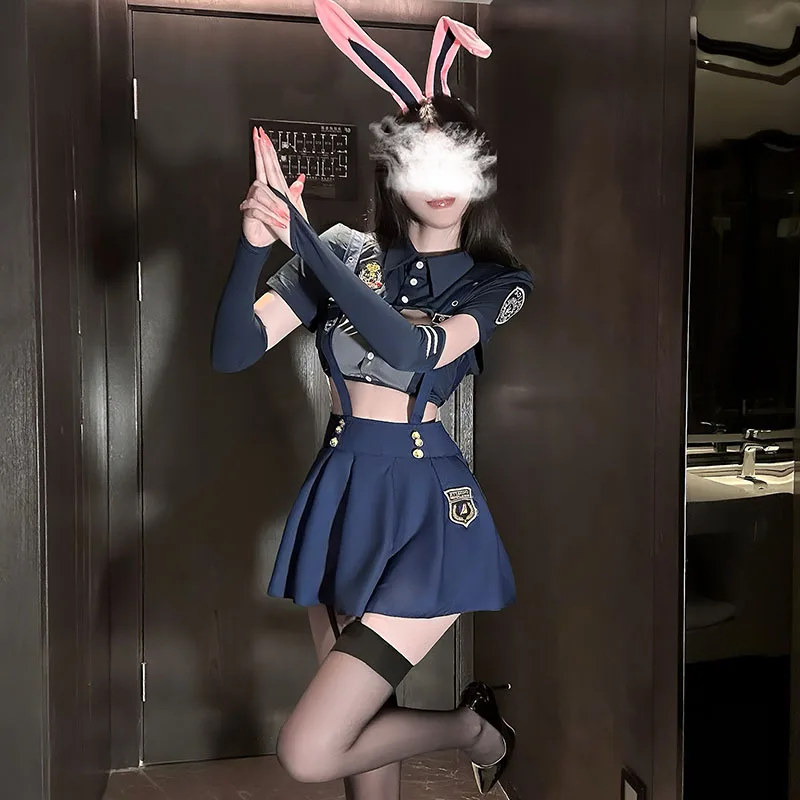 

Anime Girl Judy Bunny Police Cosplay Costume Suit Patrol Officer Nightclub Stage Uniform Women Sexy Bunny Girl Pajamas Dress Up