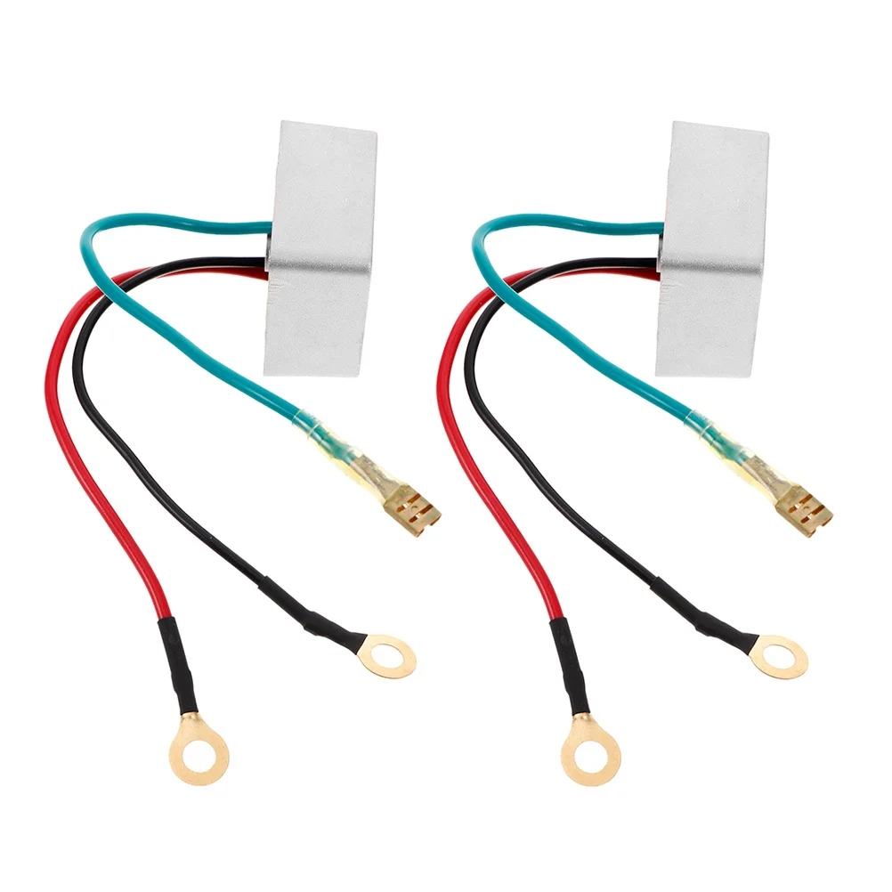 

2Pcs Golf Cart Voltage Regulator Stabilizer Replacement Parts Protect Electronics Improve Performance Compatible for E-Z-Go