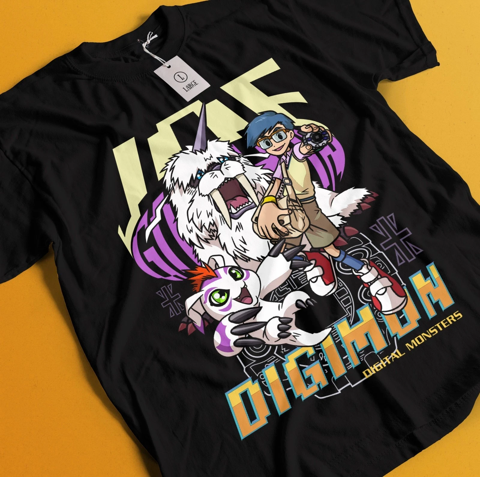 Camiseta de Verano 2026 de Digimon Adventure Anime, Joe Kido/Gomamon, de Manga Corta, 100% Algodón, para Niños, Unisex, Estilo Y2K, Casual