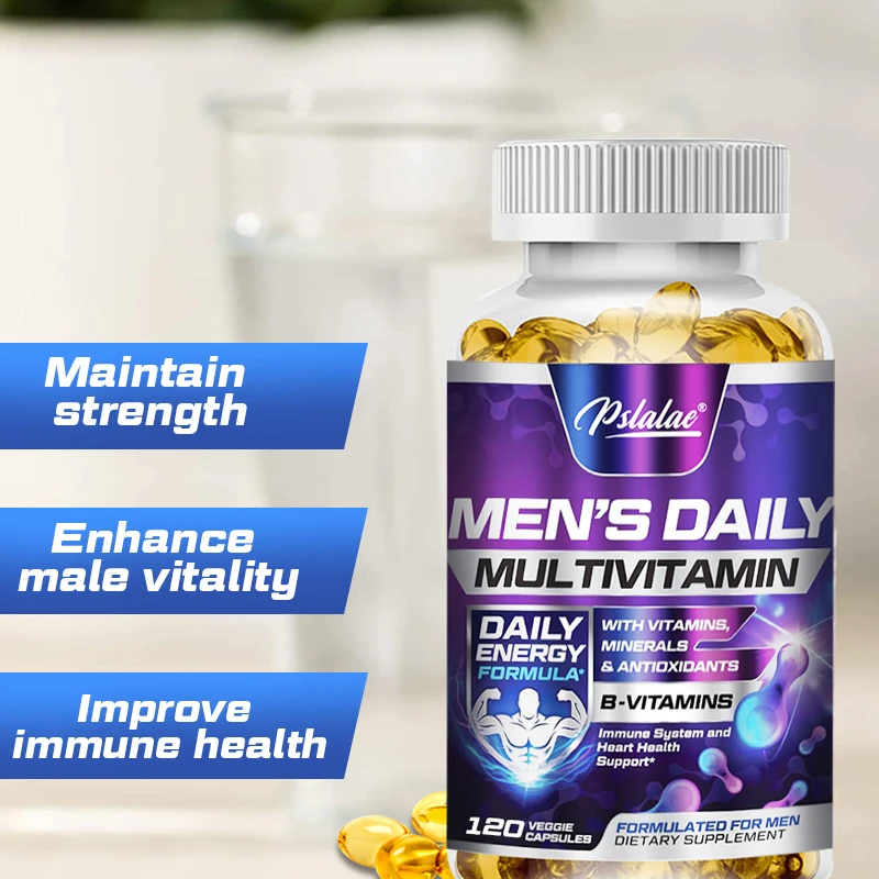 Men\'s Multivitamin Supplement - Provides Energy and Endurance Supports Heart, Brain Health and Vitality