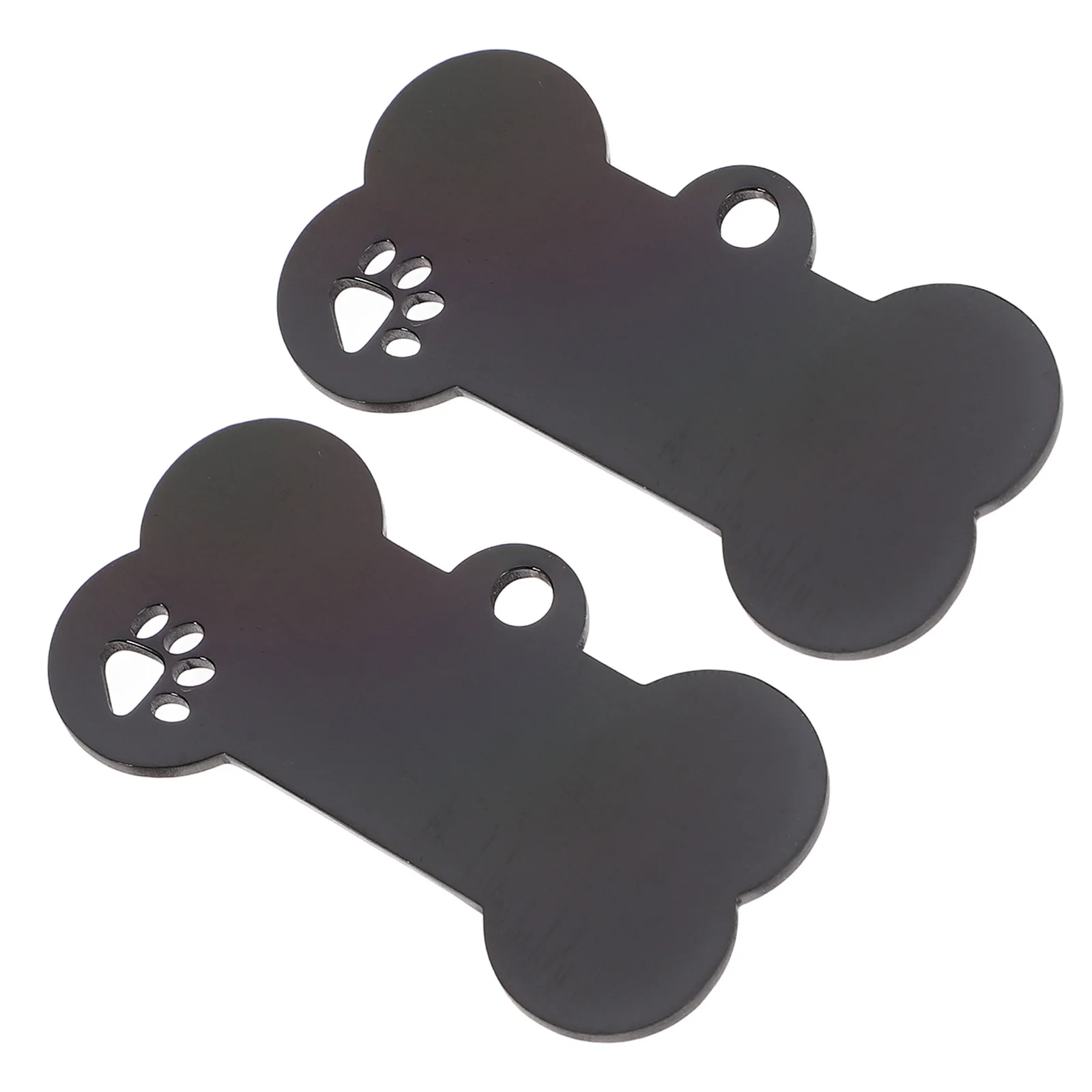 

2Pcs Stainless Steel Dog Tag Blanks Simple Style Engravable Pet Id Tags for Small Large Dogs Metal Tags Dog Tag