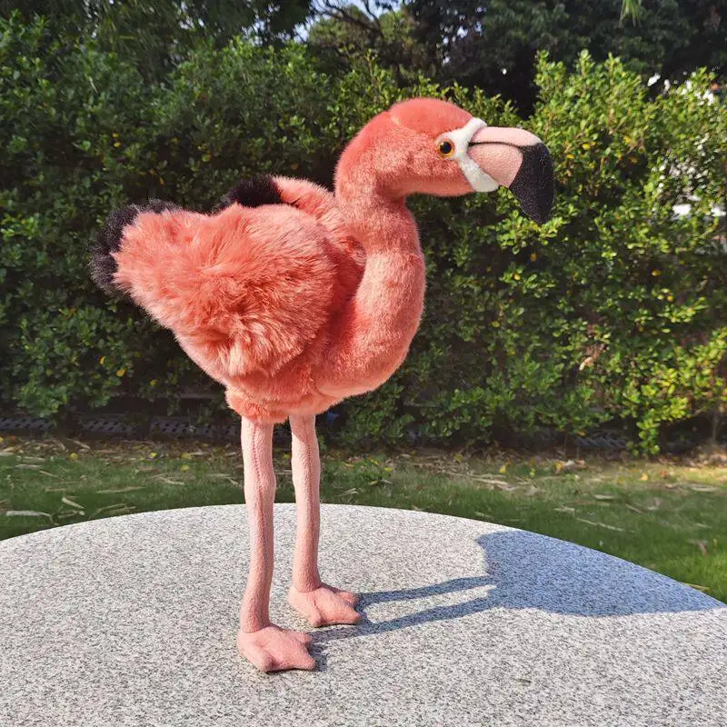 

Simulated Bird Animal Figurine Cute Flamingo Doll Plush Toy Lifelike Animals Simulation Stuffed Doll Kawaii Toy Gifts