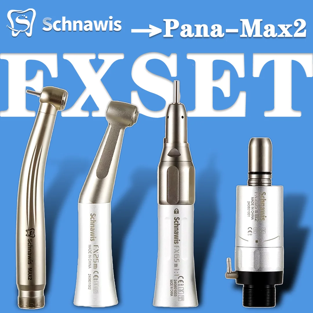 Dental 1:1 Contra Angle Low Speed Direct Drive Handpiece FX Set 500LG Turbine Handpiece Pana-Max2 Turbine Handpiece