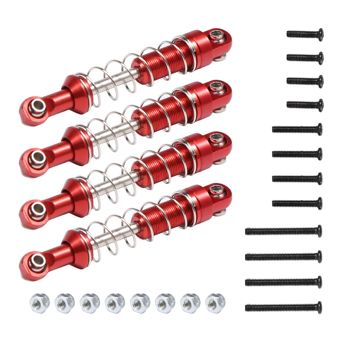 Für mn d90 MN-90 mn99s wpl c14 c24 c34 rc auto 4pcs metall stoßdämpfer dämpfer upgrade teile zubehör, 1