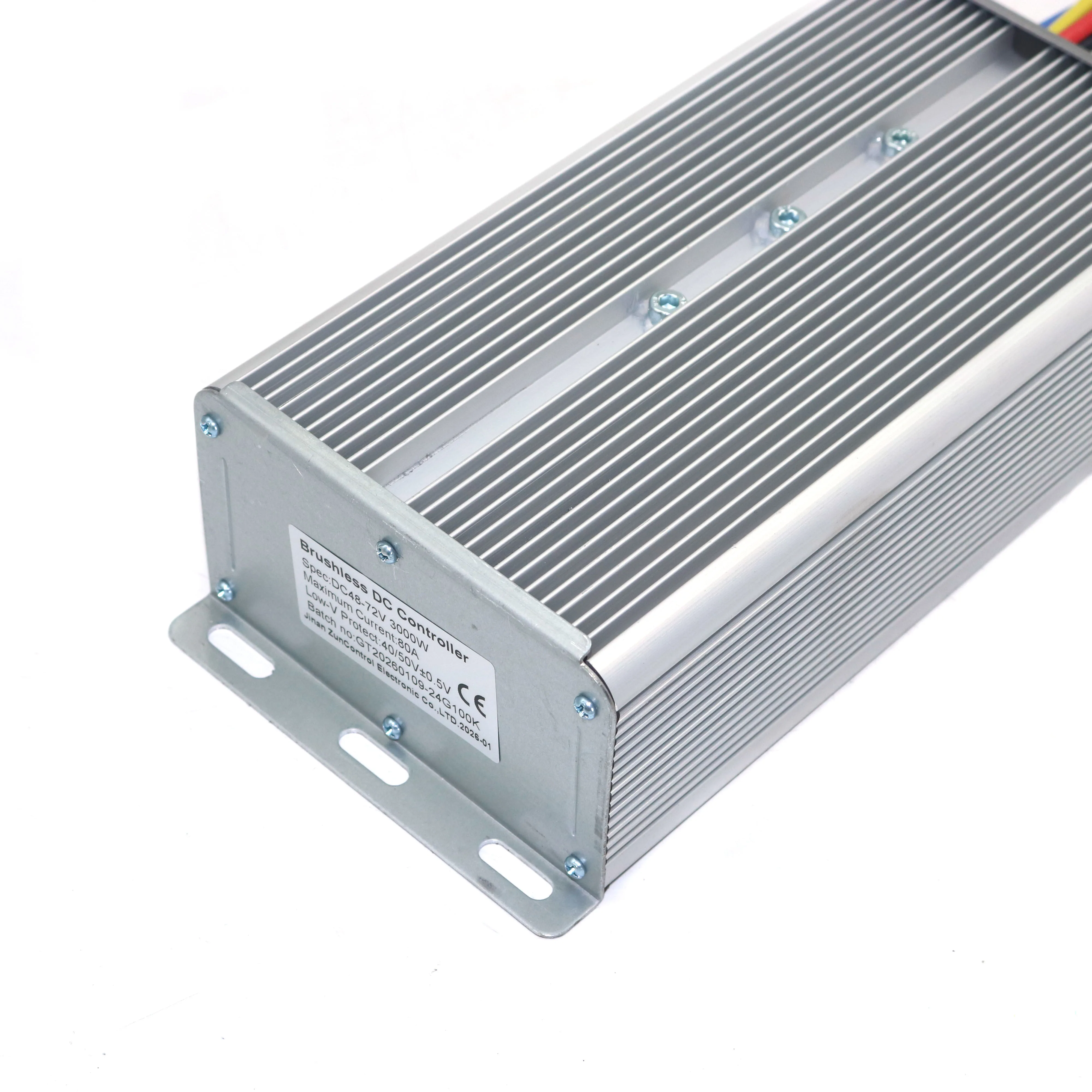 GREENTIME 24 MOSFET 48-72V 3000W 80Amax BLDC-K motor controller, EV brushless speed controller, sensor&sensorless