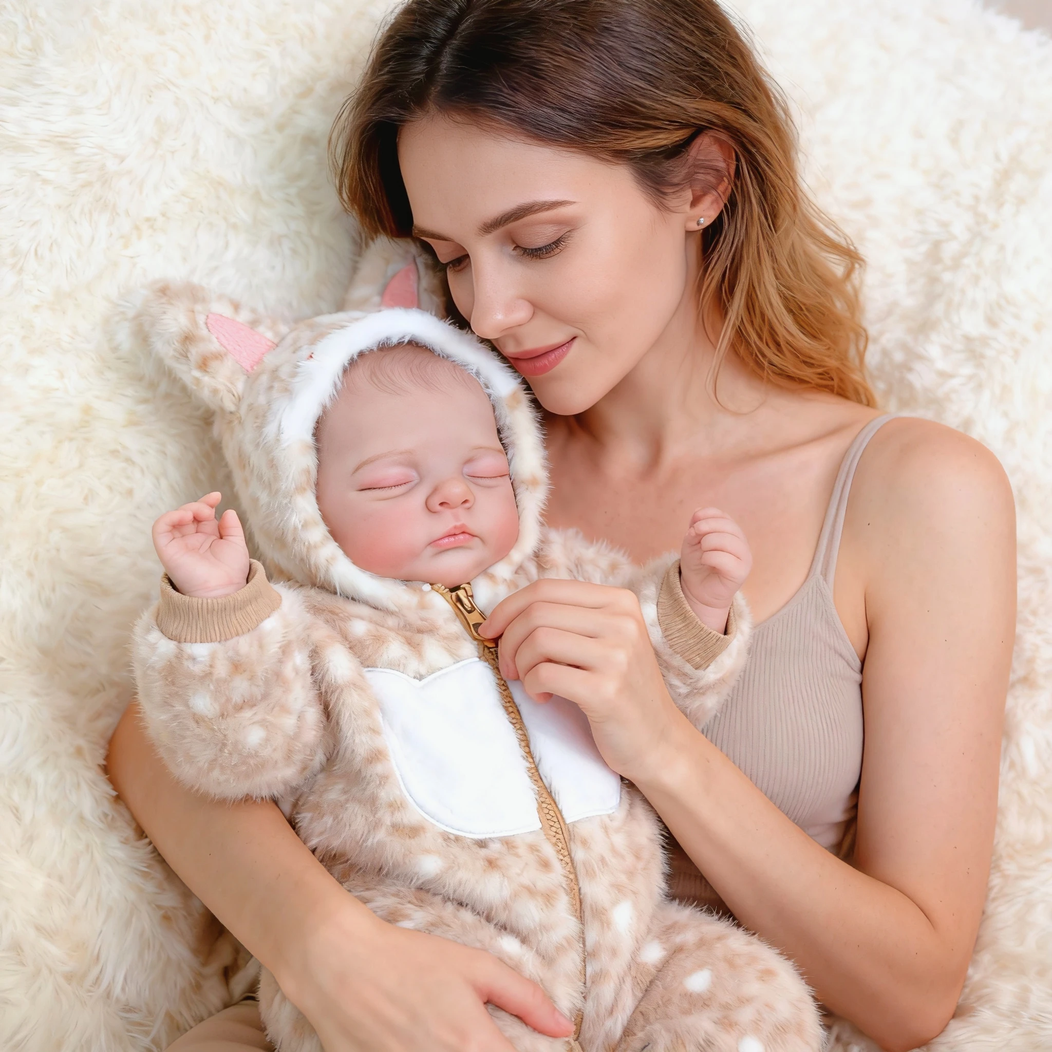 NPK 18 inch levensechte herboren babypop handgemaakte 3D huid meerdere lagen schilderen Irys collectible kunstpop