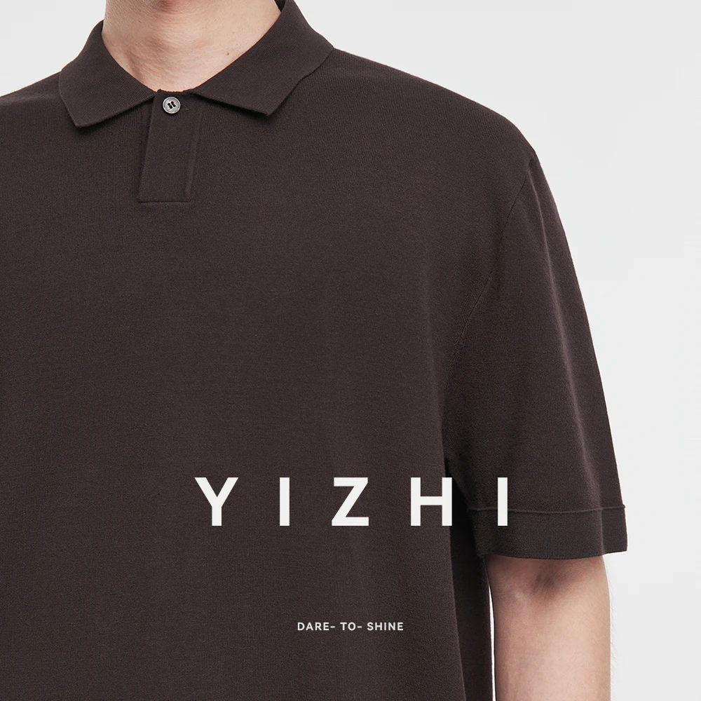 Fashion Men's American Heavyweight POLO Collar Sweatshirt 2025 Autumn New Lapel Loose Casual Long Sleeve Top Men's Polo Shirt