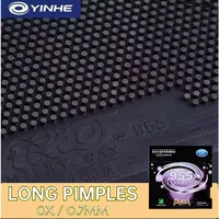 Original YINHE 955 goma para tenis de mesa espinillas largas hoja de goma de Ping Pong antiespin 955 OX/0,7mm esponja