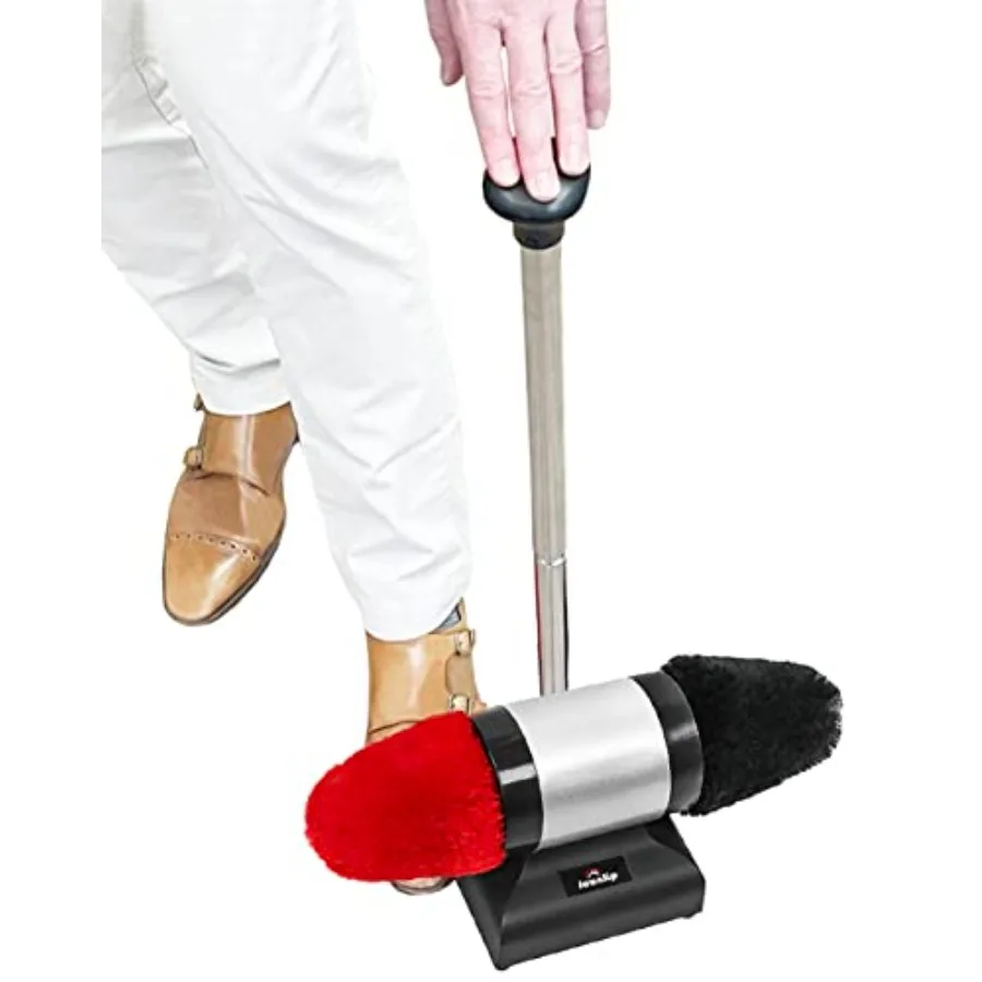Electric Shoe Shine Polisher with Natural Lamb Wool Buffers