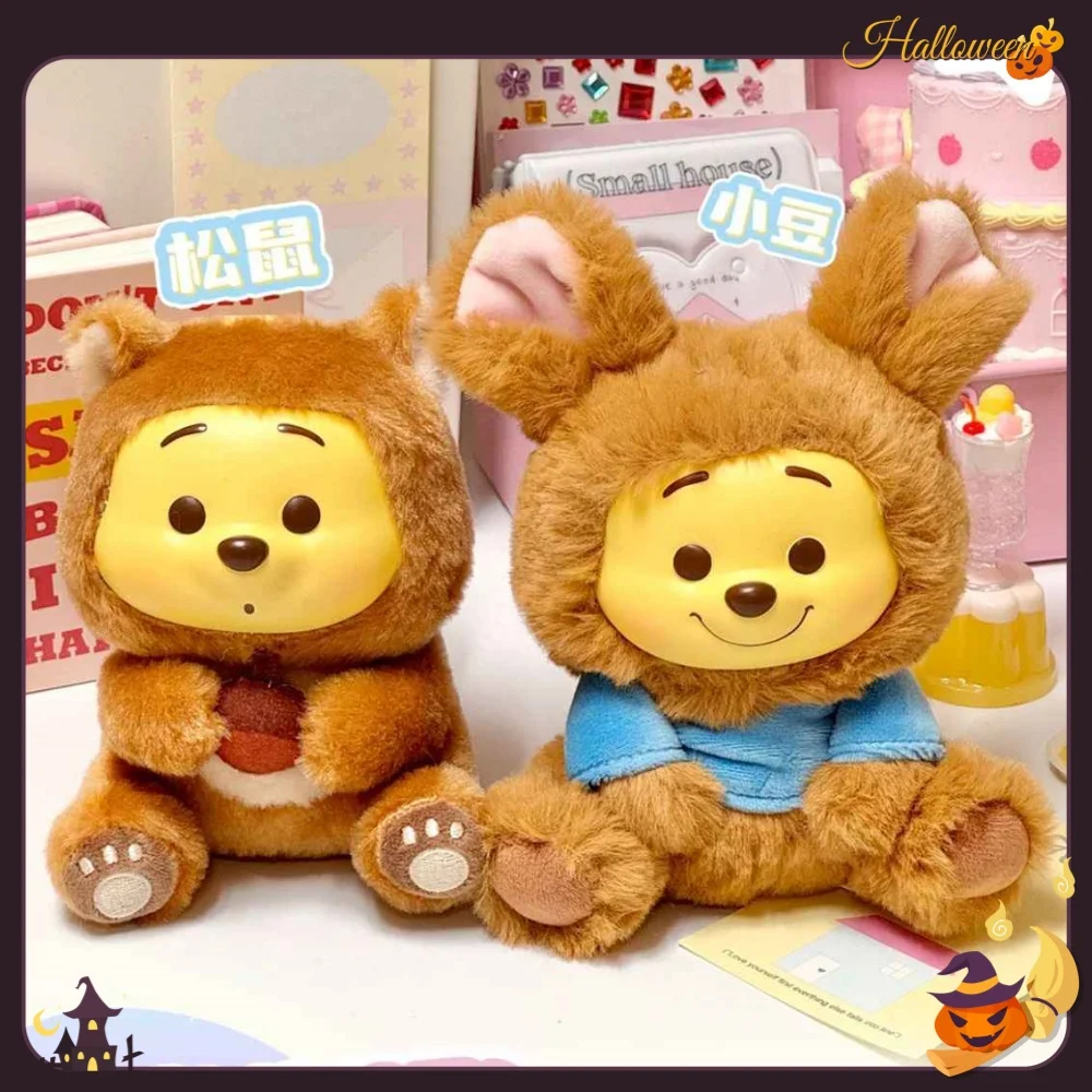 

Miniso Figure Pooh Bear Pendant Figures Winnie Series Blind Box Naughty Party Anime Peripheral Model Children Birthday Ornaments