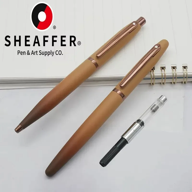 Bolígrafo de Tinta Sheaffer 100 Edición Limitada con Degradado de Color Café para Hombre y Mujer, Bolígrafo Roller de Metal de Lujo para Firma Comercial
