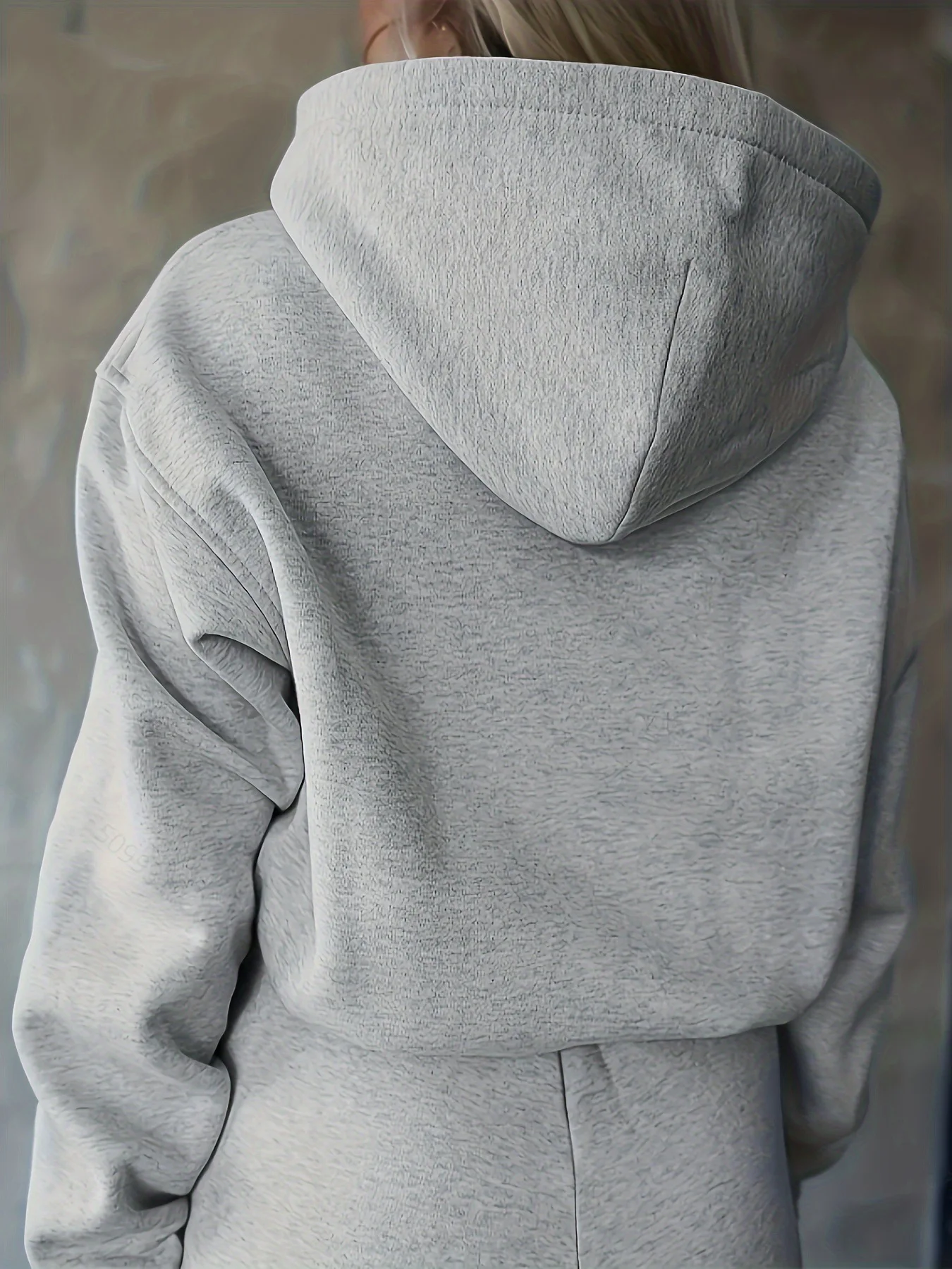 Hooded Printed Top And Pants Set Long Sve Casual Sportswear Two-Piece Suit Polyester Material Long Pants Comfortable Fit