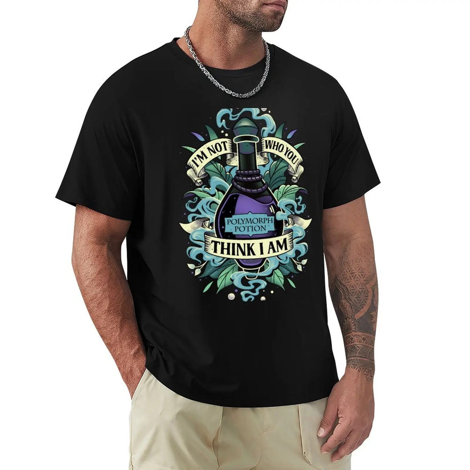 No soy quién crees que soy - Camiseta Wizard Polymorph Potion, camiseta de manga corta del Día de la Independencia