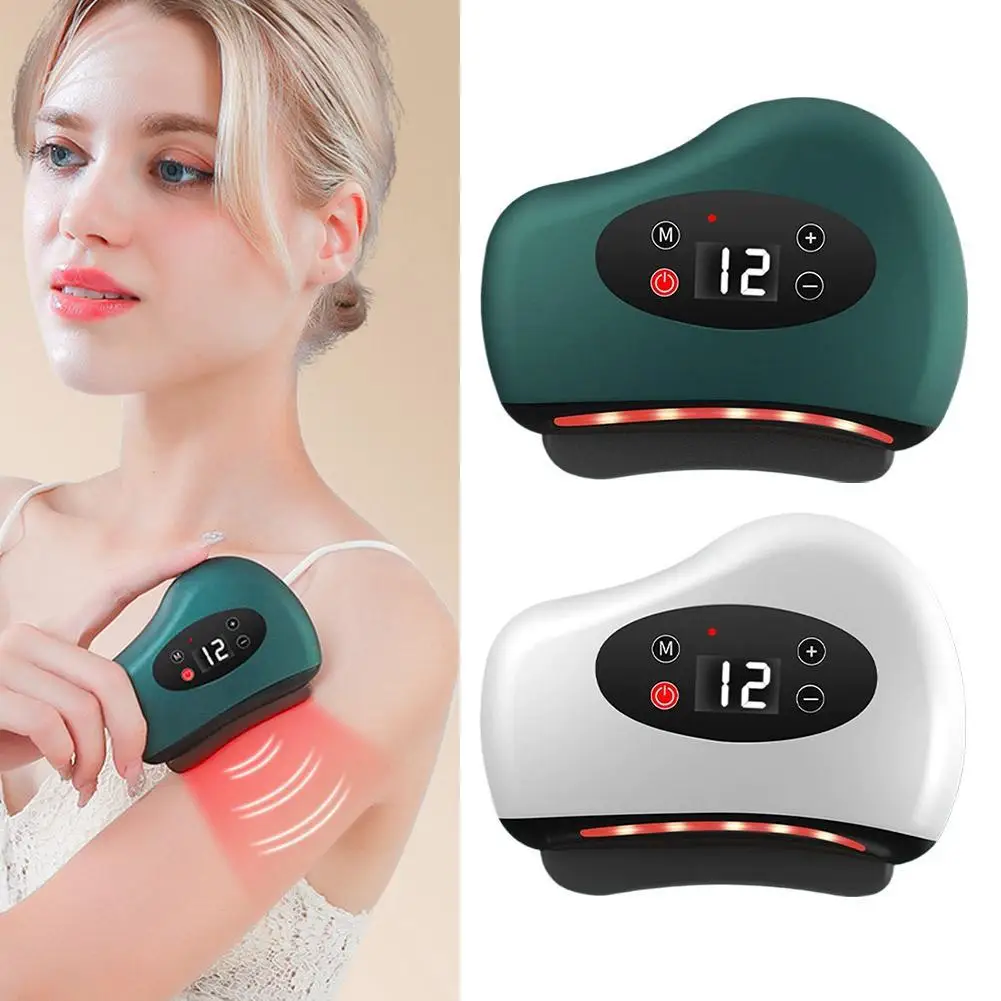 

Smart Electric Relieve Fatigue Physiotherapy Scraping Heat Therapy Tool Body Cupping Massager Gua Sha