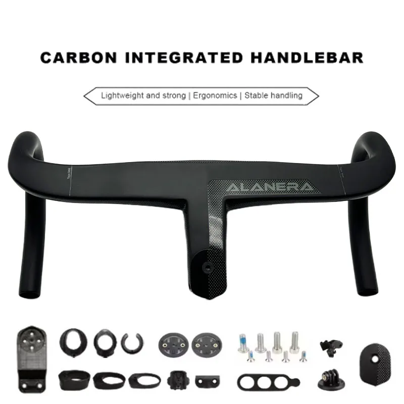 

Руль ALANERA New Paint Carbon Road, сверхлегкий, интегрированный, 28,6 мм, совместим с вилками и проставками, для шоссейных велосипедов