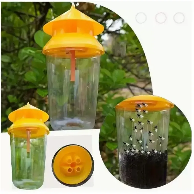 1pcs Reusable Fly Traps Fly Bait Bags Catchers Outdoor Firm Reliable Flytraps for Pastures Orchards Barns Farms Gardens Stables