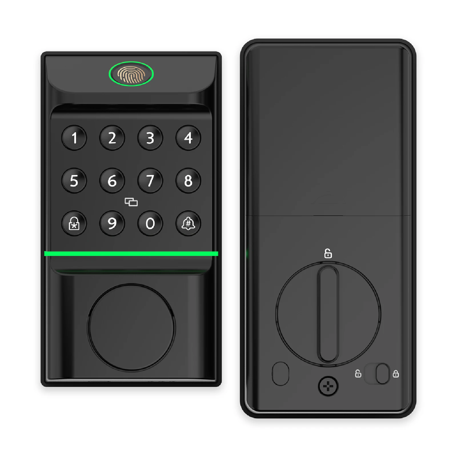 Viladepot Smart Lock Fingerprint Door Lock App Control Passcode Unlock Electronic Touchscreen Keypad Smart Door Handel