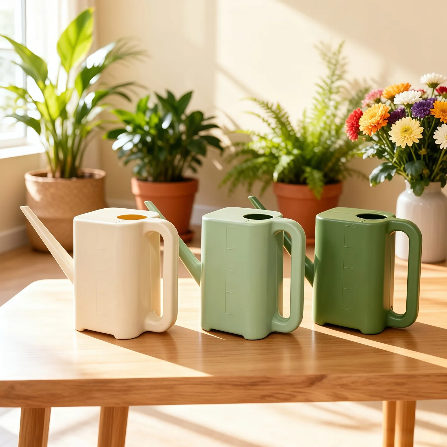 

Large 2.5L Watering Can with Long Spout, Plastic Garden Watering Pot for Indoor Plants Flowers Home Outdoor Gardening