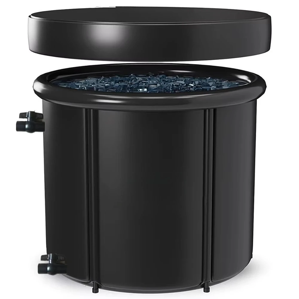 Vanace 80*75 8 pólos recuperação esportiva pvc piscina uso doméstico ao ar livre mergulho frio refrigerador de água logotipo acessórios de banho de gelo modelo de atualização