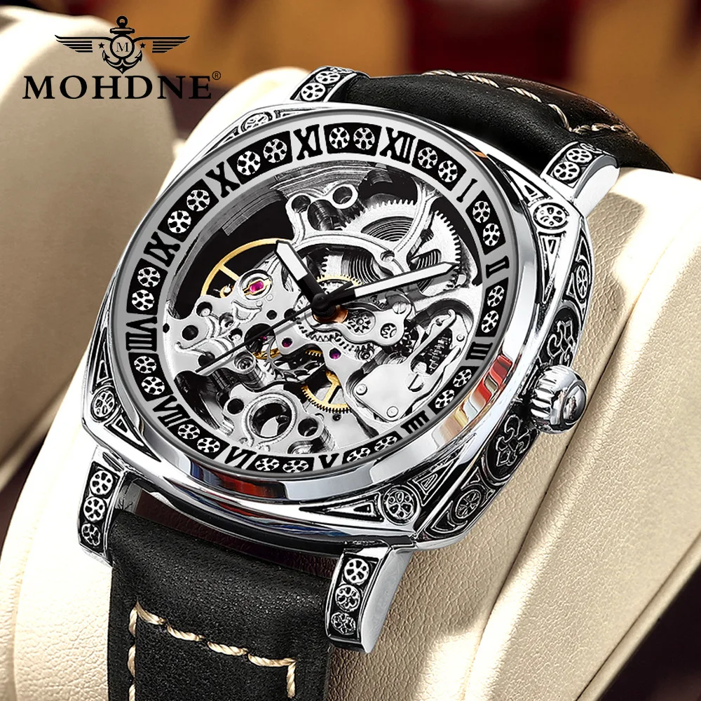 Men's belt hollow watch fully automatic mechanical watch RichardV2 men's quartz fully automatic luminous waterproof watch