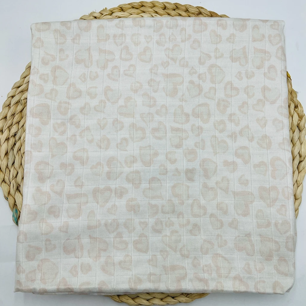 Customized Bamboo Cotton Swaddle Blanket Muslin