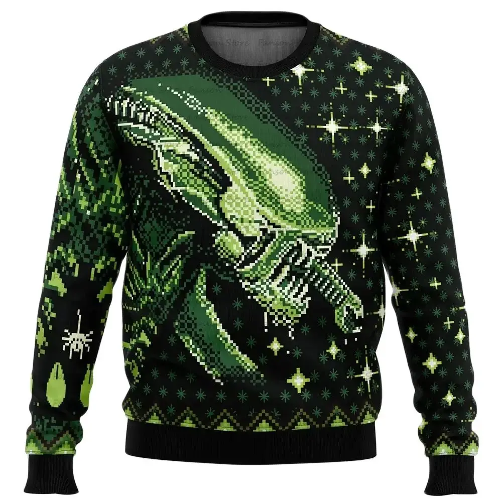 Xenomorph Alien Ugly Christmas Sweater Spring Autumn Women Men Pullover Tops 2025 New Fashion Couple Hoodie Sweatshirt