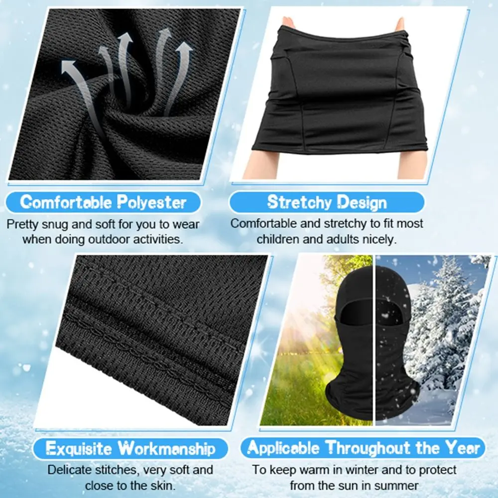 

Windproof Summer Helmet Liner Hats Face Hood Hiking Scarves Bicycle Hat Cycling Balaclava Cooling Neck Face Cover Full Face Cap