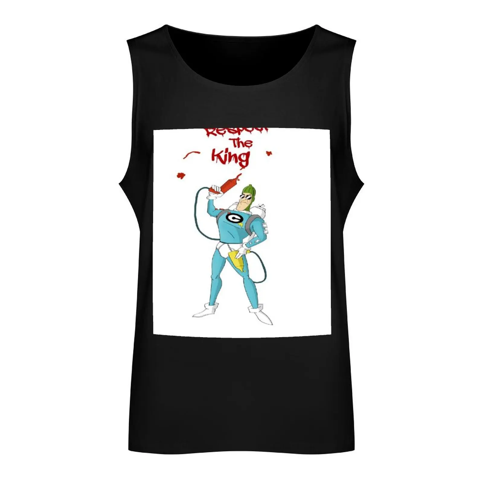 Respect The Condiment King Tank Top Man summer clothes Gym wear Man clothes for gym bodybuilding t-shirt